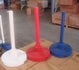 10 Red or White or Blue Base and Pole Set