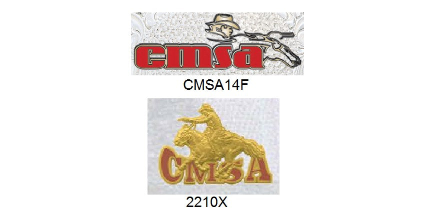 60759-4 CMSA Exclusive Tri-Color Trophy Buckle
