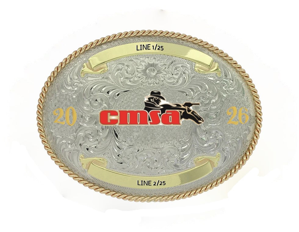 "Virginia City" German Silver Buckle G952