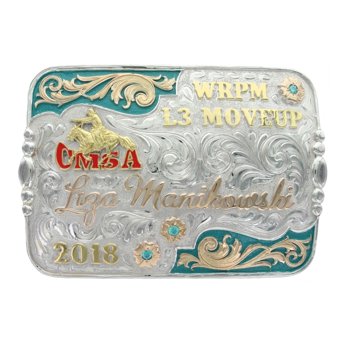 CMSA22 CMSA Exclusive Two Tone Trophy Buckle