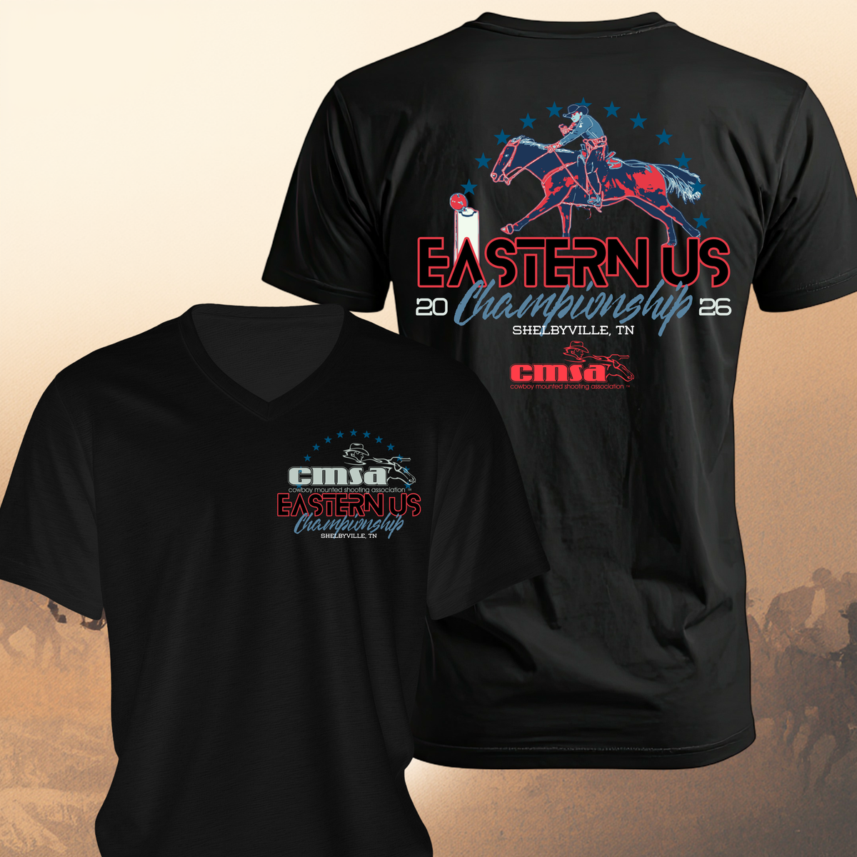 CMSA Eastern US Championship V-Neck T-Shirt (SHIPPED TO YOU)